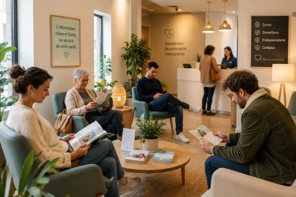 Rédacteur web santé : des contenus qui parlent vraiment à vos patients salle-attente-sante